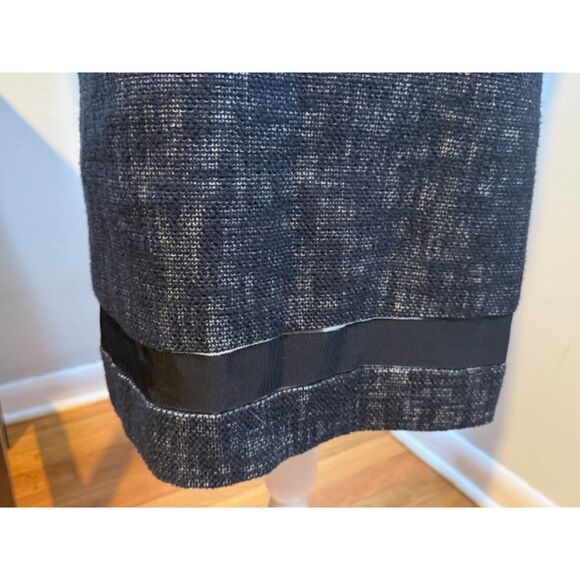 Karl Lagerfeld Paris Tweed Bow Collar Shift Dress 10 Twee Preppy Old Money - Picture 4 of 8